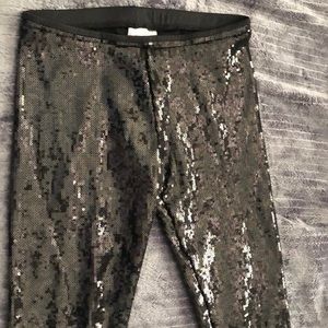 Children’s Place Black Sequined pants Small 5/6